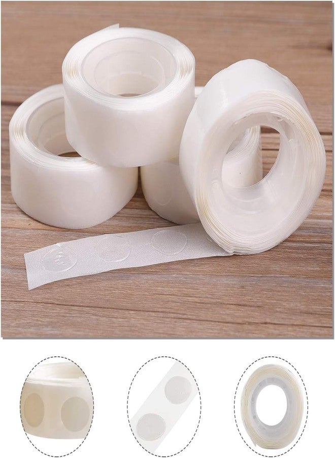 Crackles 100 GlueDots Clear Balloon Glue Removable Adhesive Dots double Sided GlueDots Stickers for Balloon Arch Decoration Drops for Birthday, Kids Craft, Home Decor Ceiling Wall Photos (Pack of 5) - Image 4